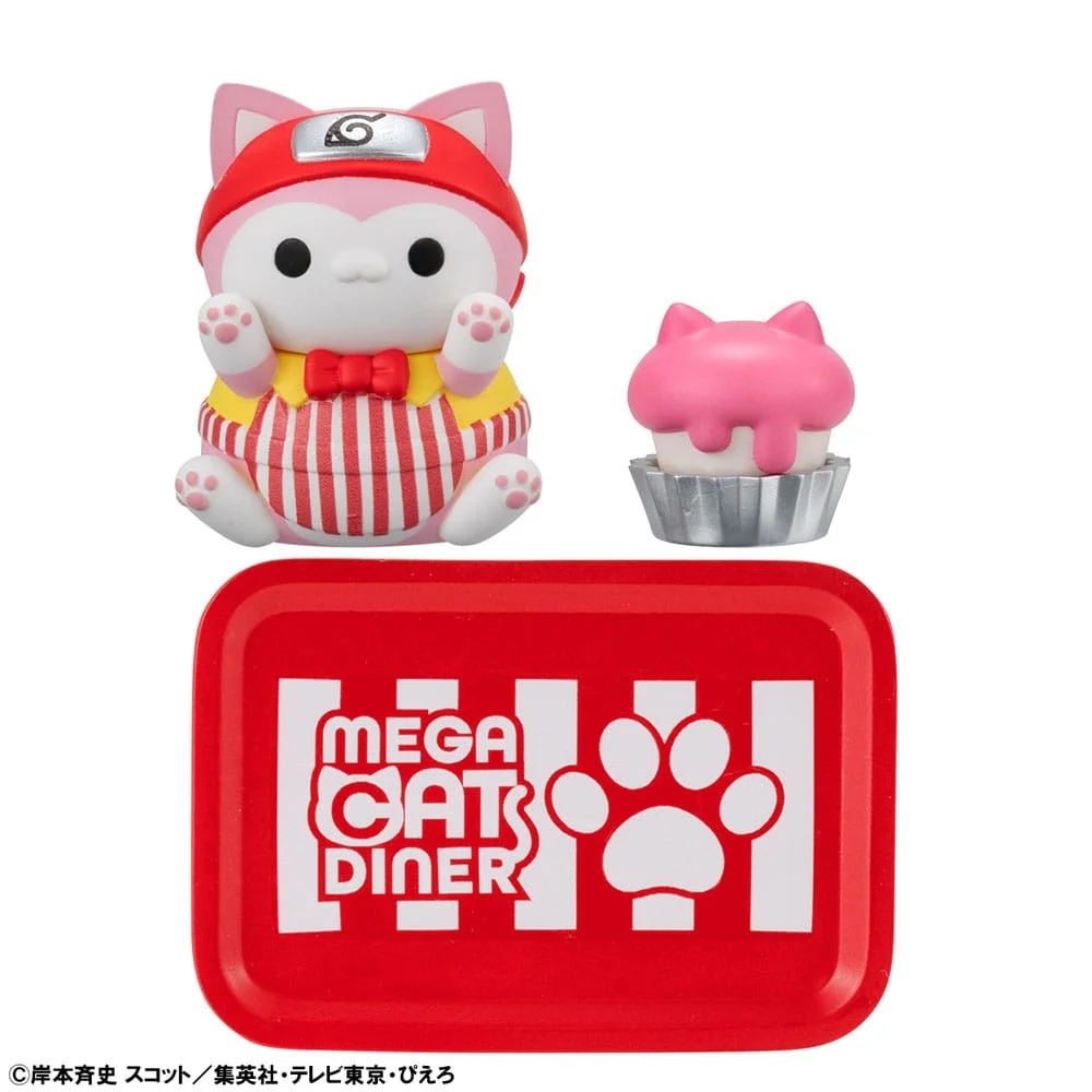 Naruto Shippuden Mega Cat Project Nyaruto! Trading Figures Mega Cat Diner 3cm Blind Box - 1 Unidade